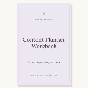 Content Planner Workbook – digital download cover